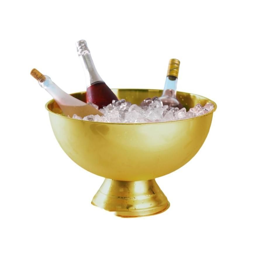 ワインクーラー ステンレス製 シャンパンクーラー 氷のバケツ おしゃれアイスバケツパンチボウル 13.5L ルシャンパンワインバケツ ワインクーラー シャンパンバ