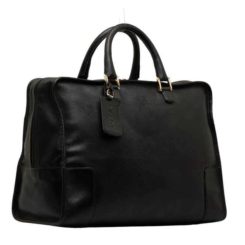 LOEWE ロエベ アナグラム アマソナ40 オールレザー ボストンバッグ