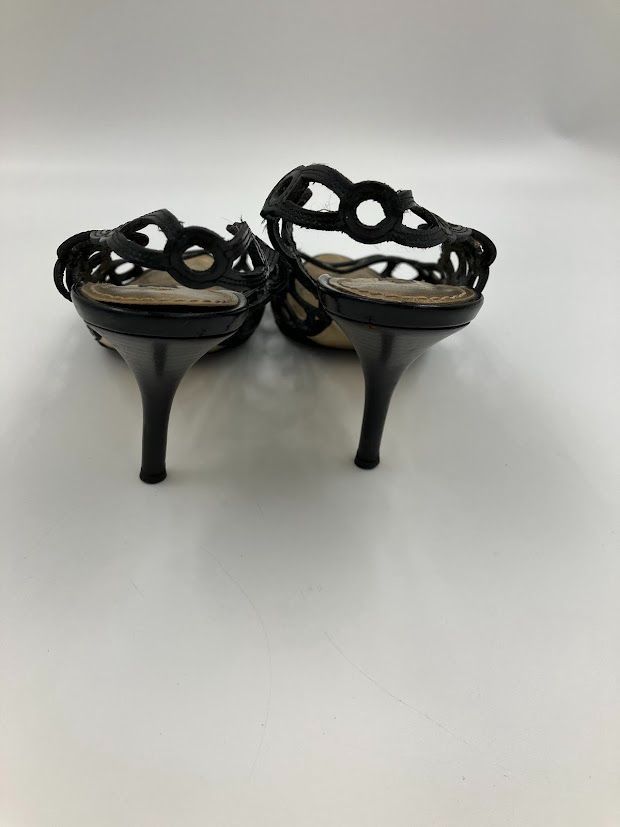 ★美品★ルイヴィトン　オープントゥ　エナメルサンダル ルイヴィトン LOUIS VUITTON サンダル 35 - エナメル（レザー