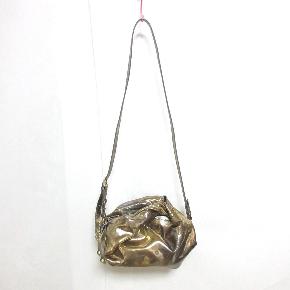 美品 24SS DRIES VAN NOTEN ドリスヴァンノッテン ショルダーバッグ ツイストハンドバッグ ゴールド レディース 古着 中古 USED 美品 24SS DRIES VAN NOTEN ドリスヴァンノッテン ショルダーバッグ