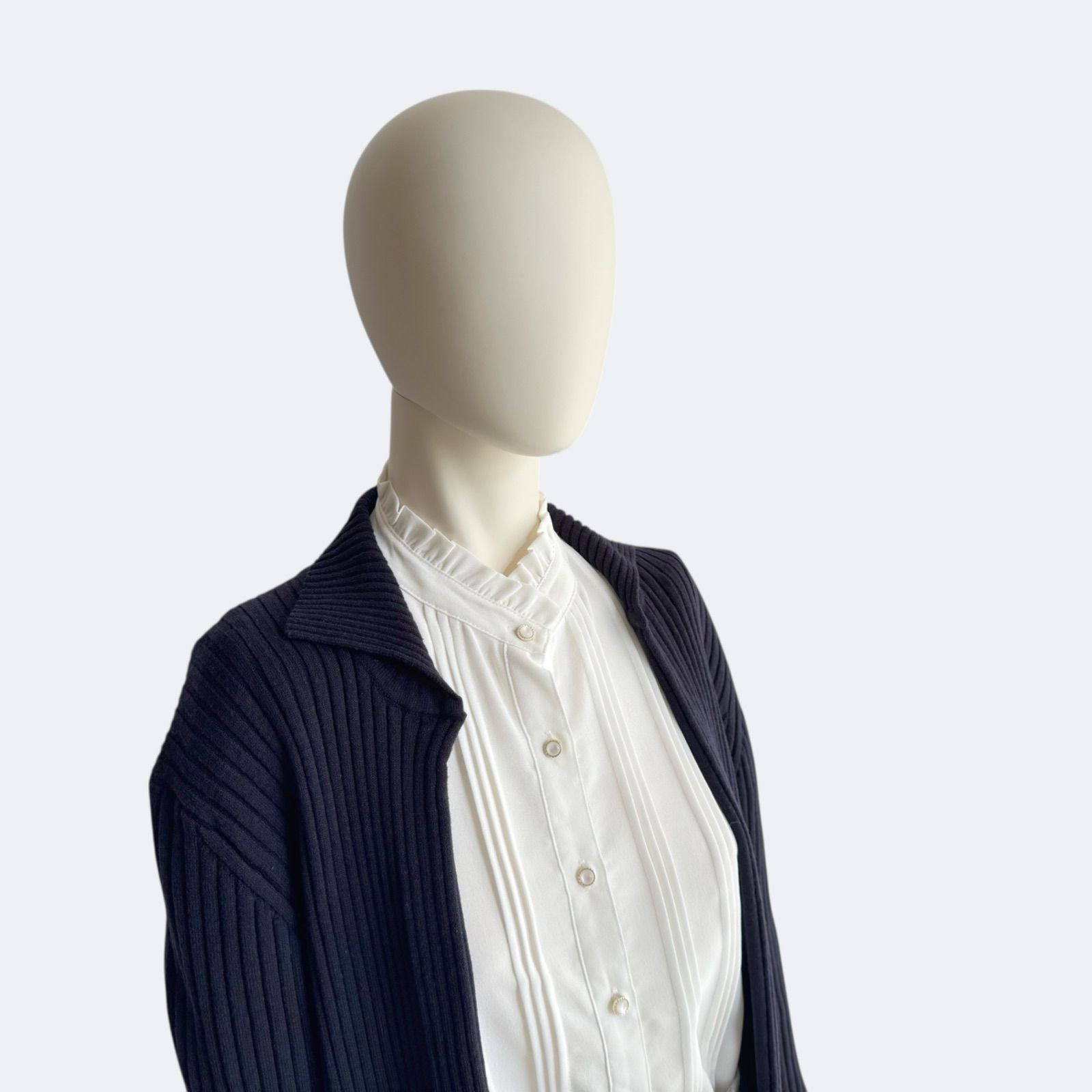 theory luxe セオリーリュクス ロングカーディガン ネイビー - メルカリ