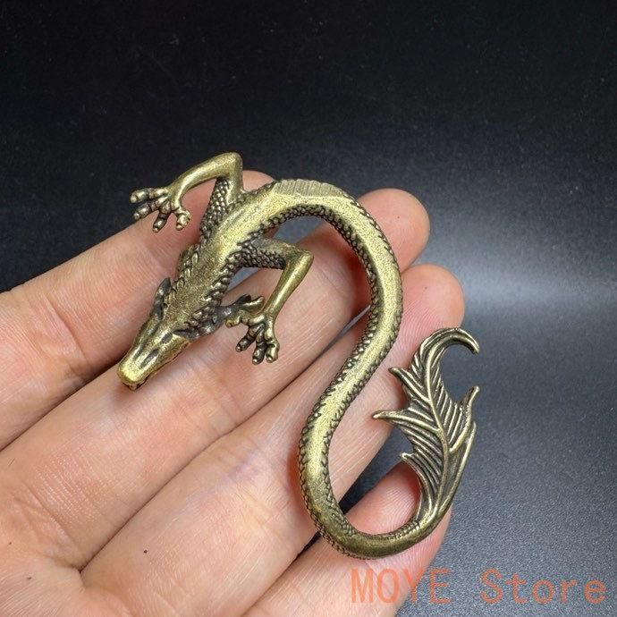 銅 細工 蛟竜 茶台茶寵 文鎮 筆架 装飾品 工芸品 置物 - メルカリ