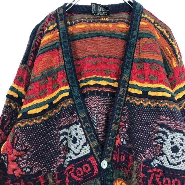 フォロワー様クーポン配布中！】 オーストラリア製 クージー COOGI マルチカラー 3Dニット セーター カーディガン コアラ柄 輸入古着 海外古着  メンズ - メルカリ