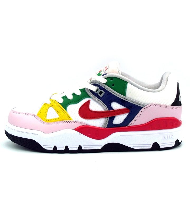 ナイキ NIKE × ニゴ NIGO 【 AIR FORCE 3 LOW SP White Blue Void and Tour Yellow FQ7012 100 】 エア ジョーダン 3 ロー マルチカラー スニーカー h3077