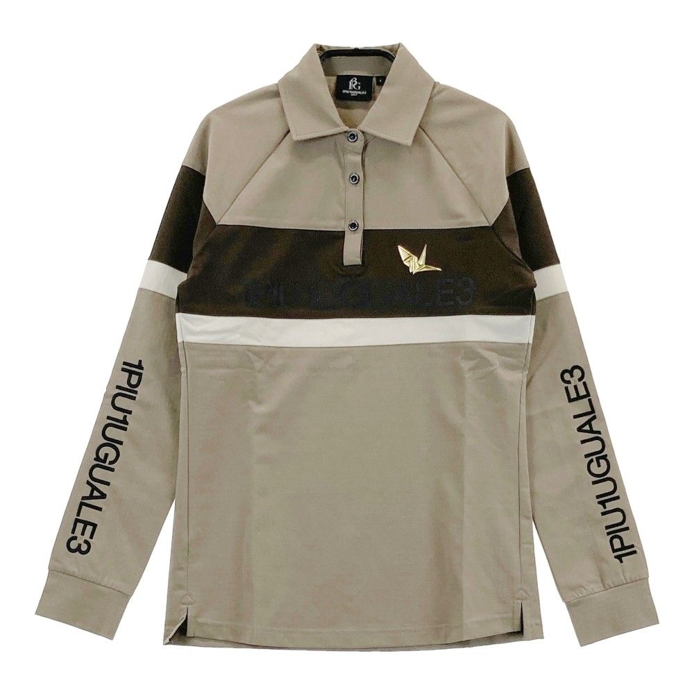 配送 サイズ：1 1PIU1UGUALE3 GOLF GST163 長袖ポロシャツ ベージュ系