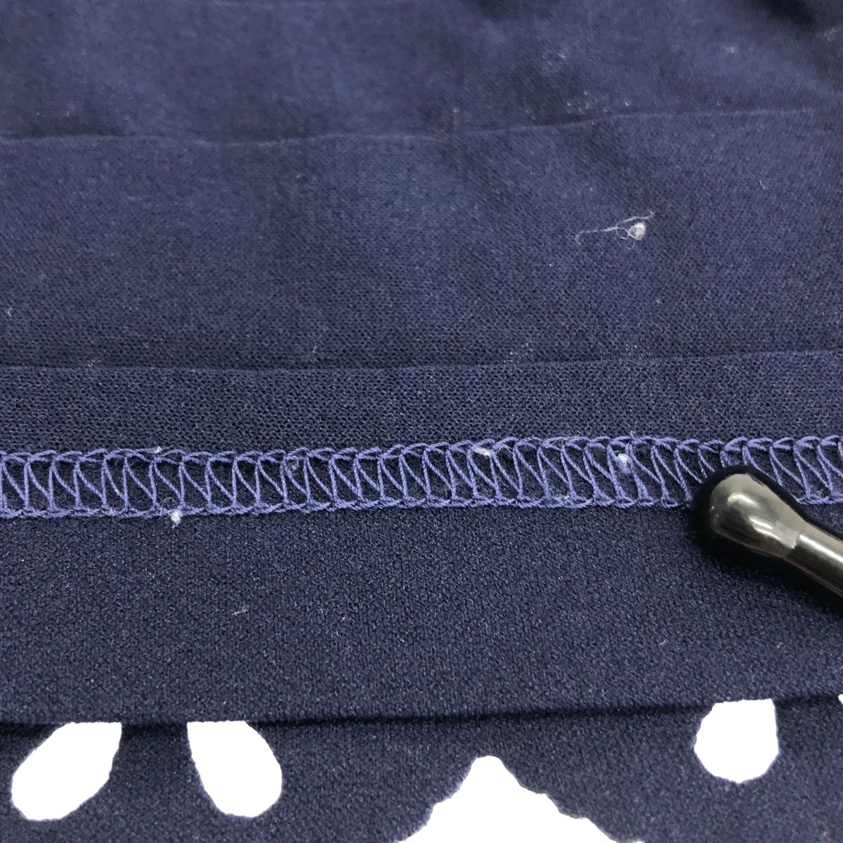 COMME des GARCONS COMME des GARCONS / コムコム | 2012SS | ポリエステル 製品加工 フリル ノースリーブ トップス | S | ネイビー | レディース COMME des GARCONS COMME des GARCONS / コムコム | 2012SS