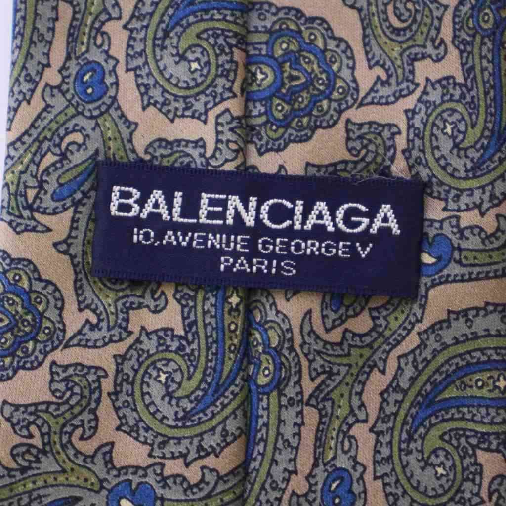 【新品同様✨】専用ページ！バレンシアガ ネクタイ バレンシアガ BALENCIAGA ネクタイ ペイズリー柄 シルク