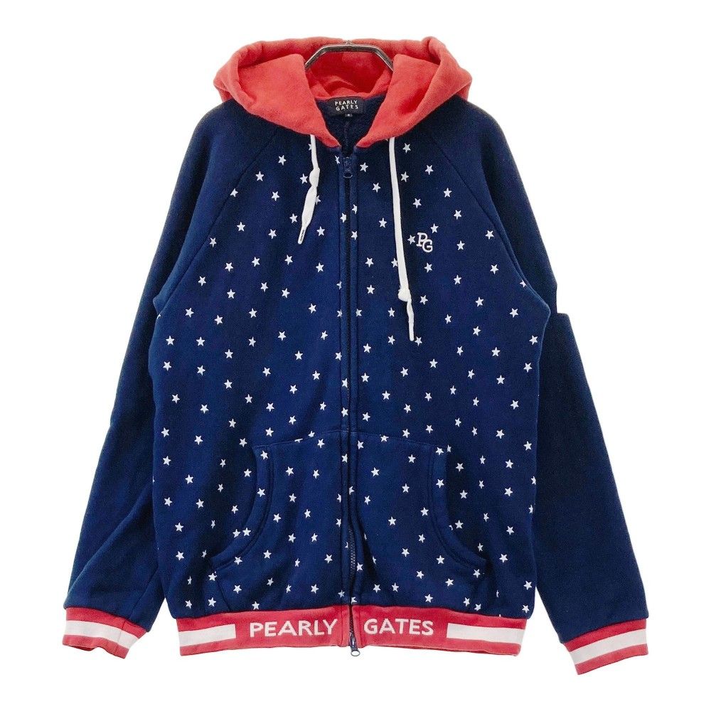 サイズ 5 PEARLY GATES パーリーゲイツ 053-0262009 ジップパーカー ネイビー系 240101437535 ゴルフウェア メンズ ストスト