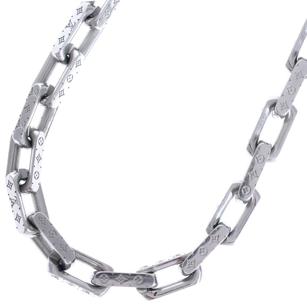 LOUIS VUITTON ルイヴィトン モノグラム コリエ チェーンネックレス シルバー M00307