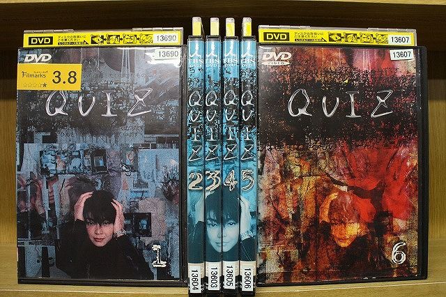 QUIZ  DVD全巻セット DVD QUIZ 全6巻 財前直見 内藤剛志 ※ケース無し発送 レンタル