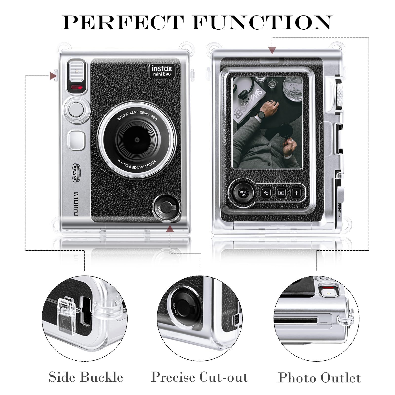 新品 ハード 傷つけ防止 Evoケース mini mini 軽量 軽量 instax instax 