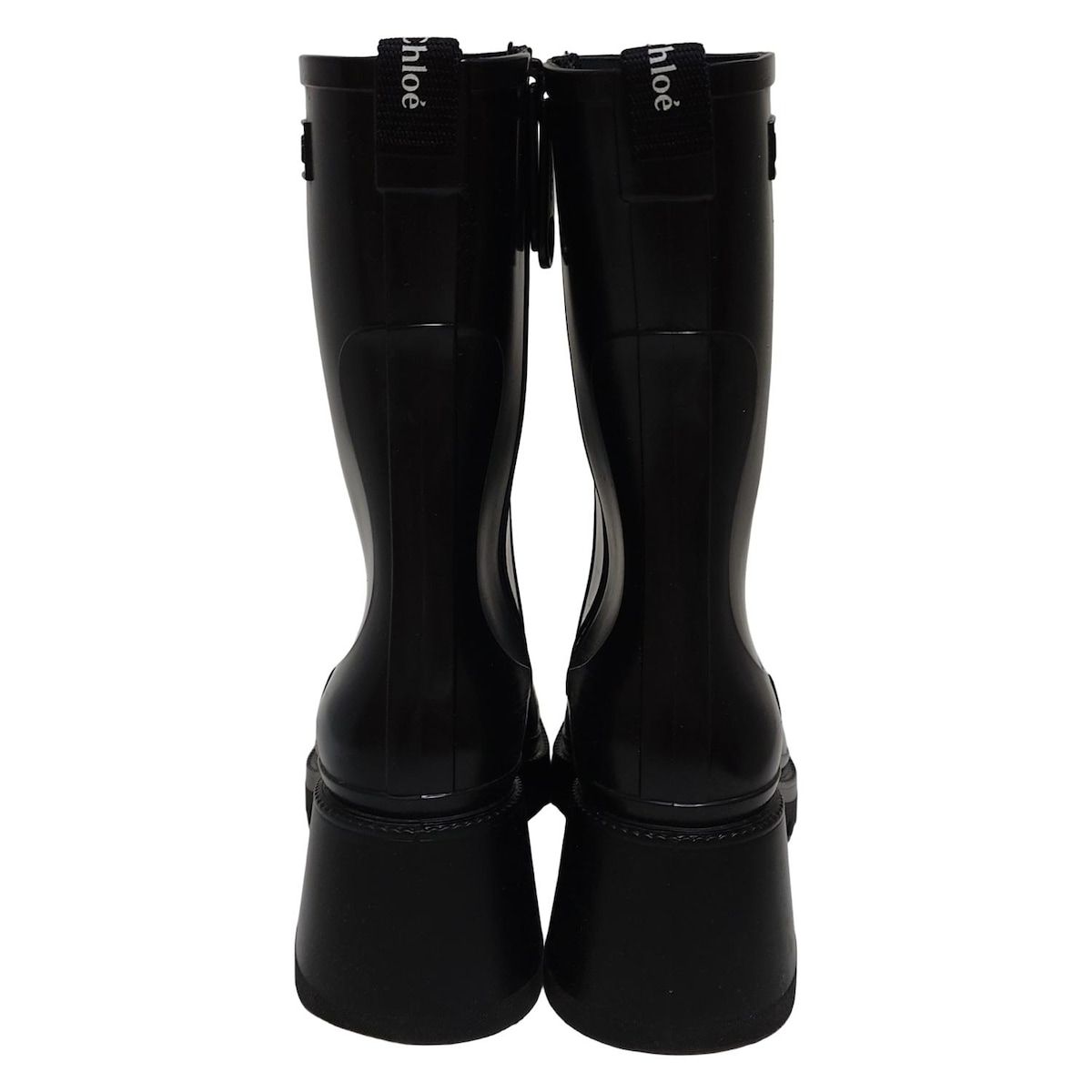 Chloe クロエ ブーツ 黒 EU36(22.5cm位) 2121525J0056 Chloe(クロエ) レインブーツ 36 レディース - 黒 - メルカリ