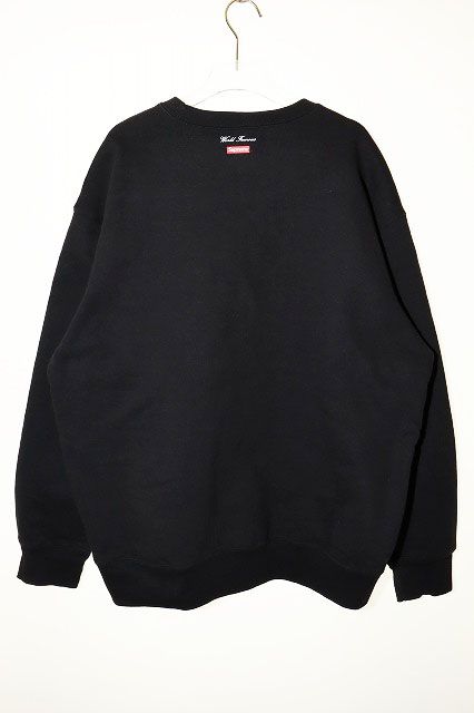 シュプリーム SUPREME 20AW AERIAL CREWNECK BLACK L エアリアル  