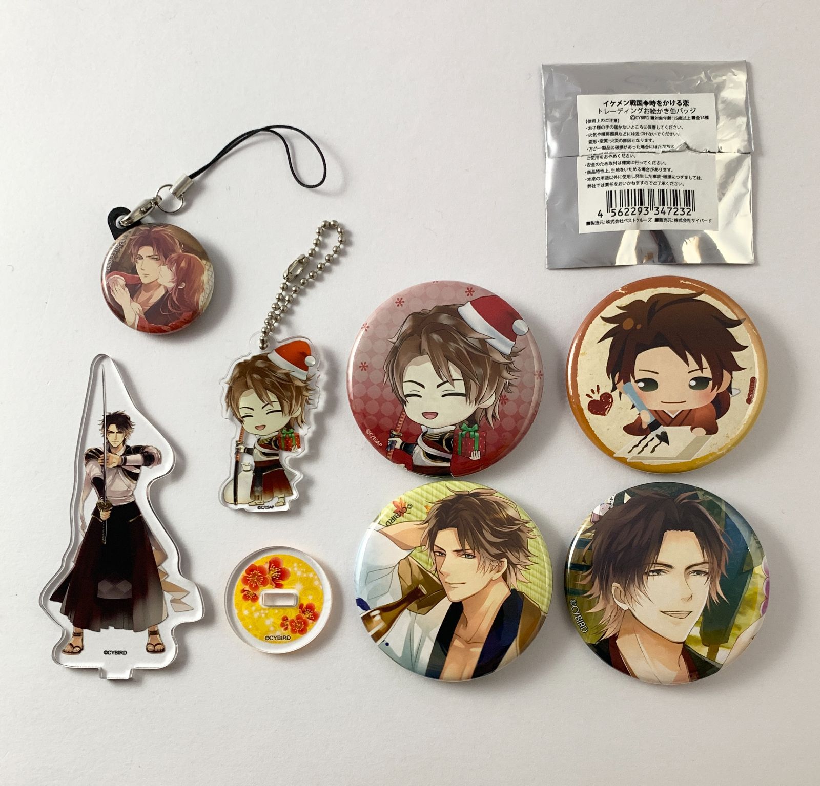 まとめ売り】 イケメン戦国 武田信玄 缶バッジ 缶ストラップ アクリル