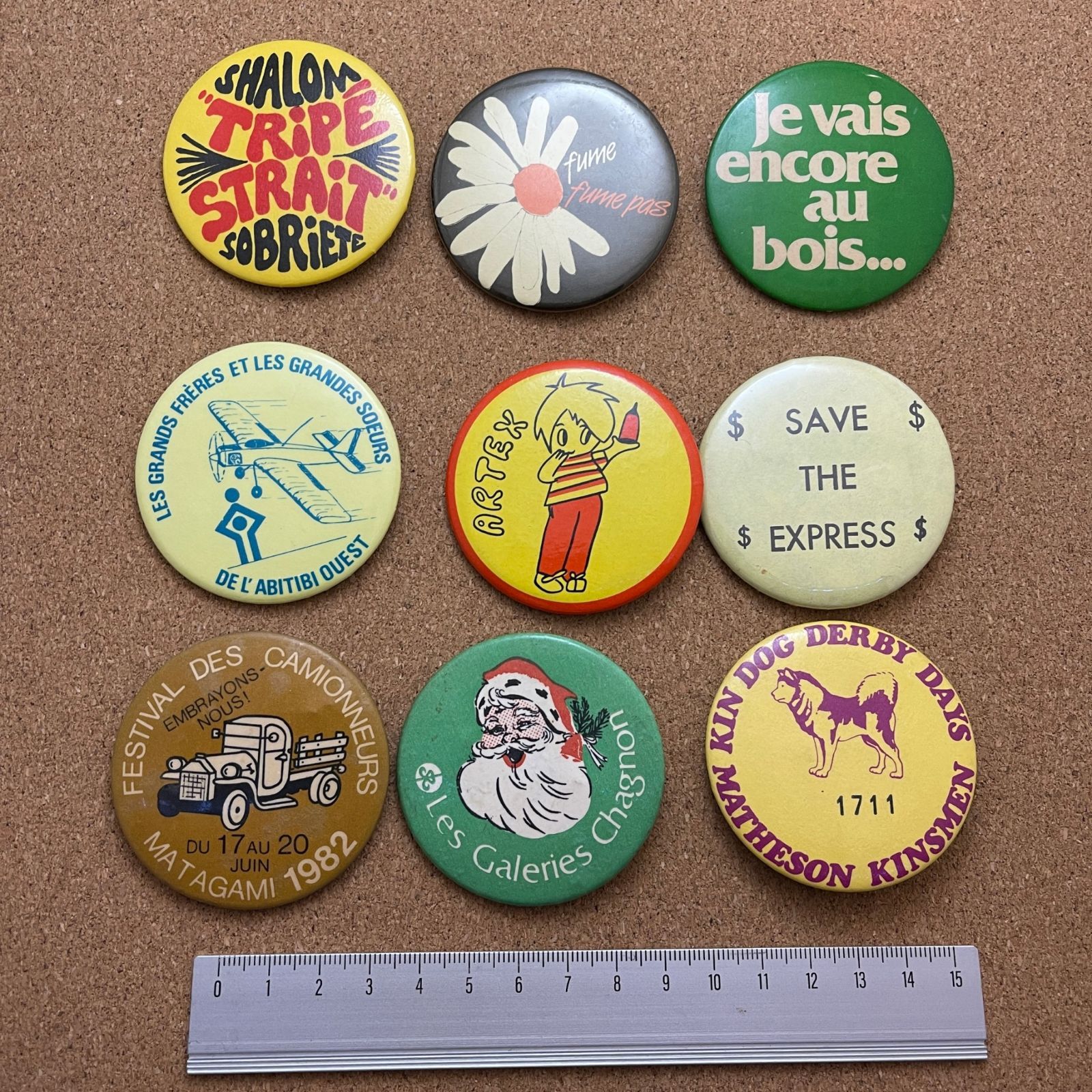 缶バッジ ツートーン 派手 ビンテージ アンティーク 50s ~ 60s