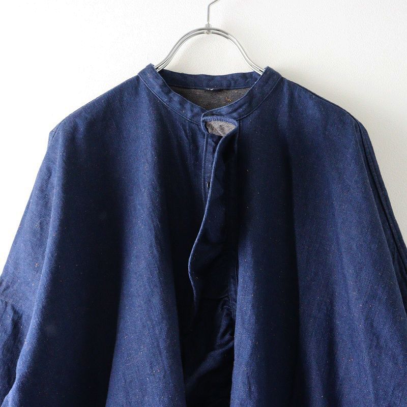  45 R rpm フォーティファイブアール ONEONE いろいろデニムのプルフリルチュニック インディゴ ネイビー チュニック トップス