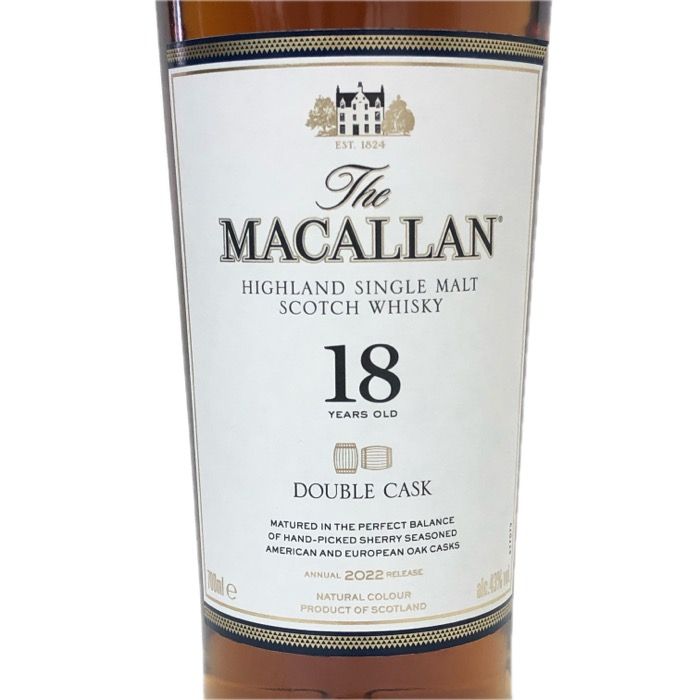 【新品未開封】ザ・マッカラン ダブルカスク 18年 サントリー ザ・マッカランダブルカスク 18年 700ml – 成城石井.com