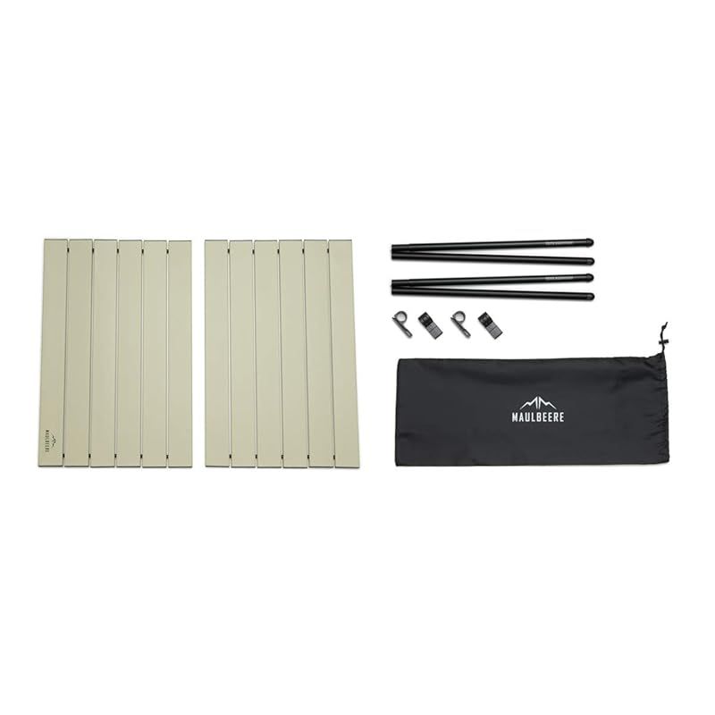 MAULBEERE マルビーレ FOLDING TABLE アウトドア キャリーワゴン用 折り畳みテーブル アイボリー 汎用 アウトドアワゴンテーブル ワゴン キャリーカート アウトドアワゴン用 テーブル OA001-06