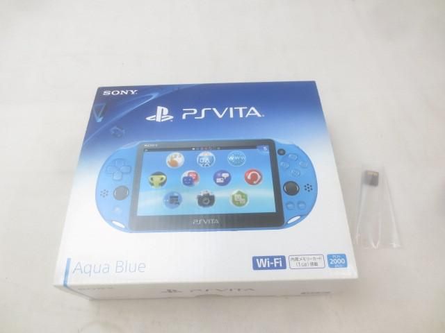 ゲーム PS Vita 本体 PCH-2000 アクアブルー 動作品 き