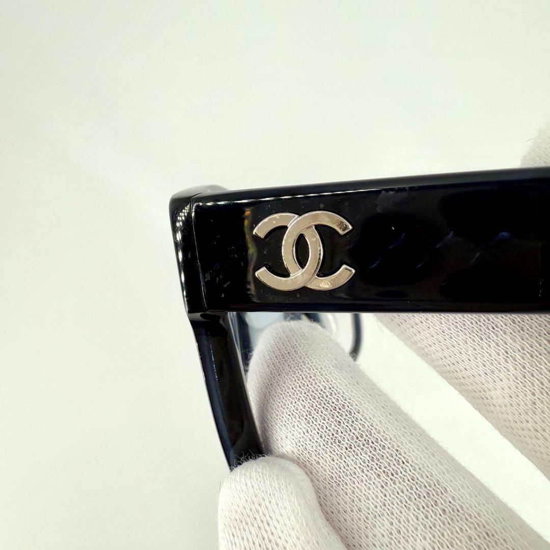 CHANEL サングラス 5380-A ブラック 本物 ココマーク シルバー グラデ