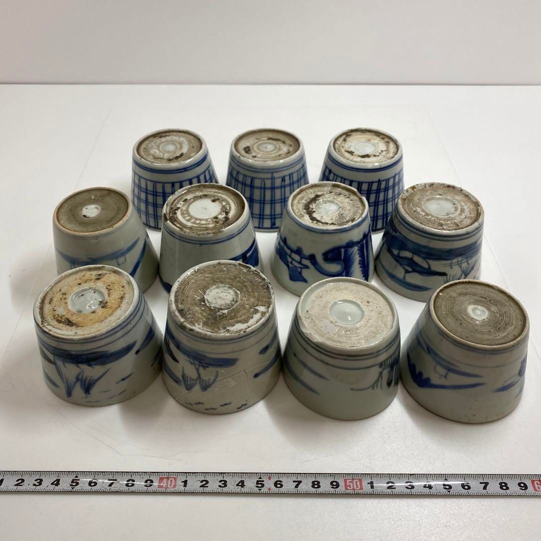 古伊万里　染付蕎麦猪口23客　東Y6-1204② 古伊万里 染付蕎麦猪口23客 東Y6-1204② - メルカリ