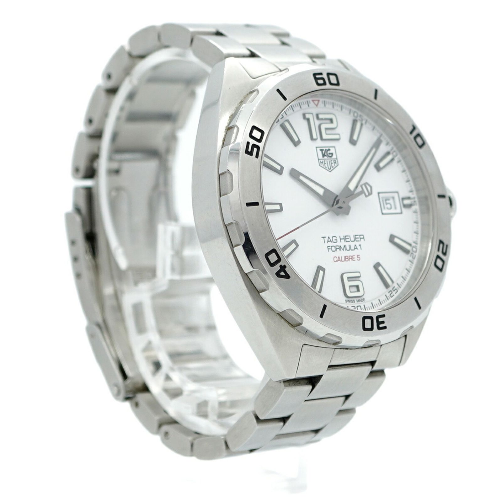 白文字盤腕時計 メンズ