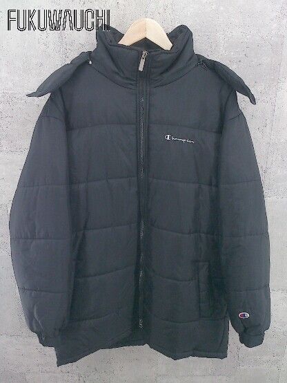 Champion チャンピオン 長袖 中綿 ジャケット コート M ブラック #  【1002798789784】