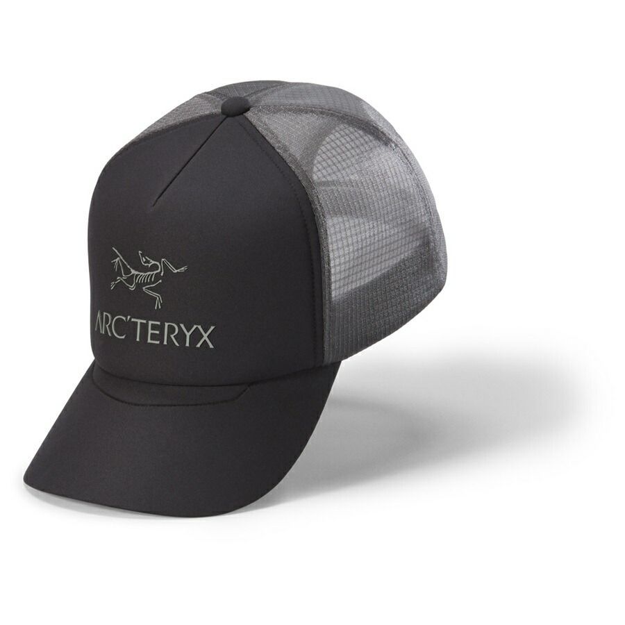 【 即納 】アークテリクス バードワード トラッカー カーブド キャップ（ Black / Graphite ）| ARC'TERYX Bird Word Trucker Curved