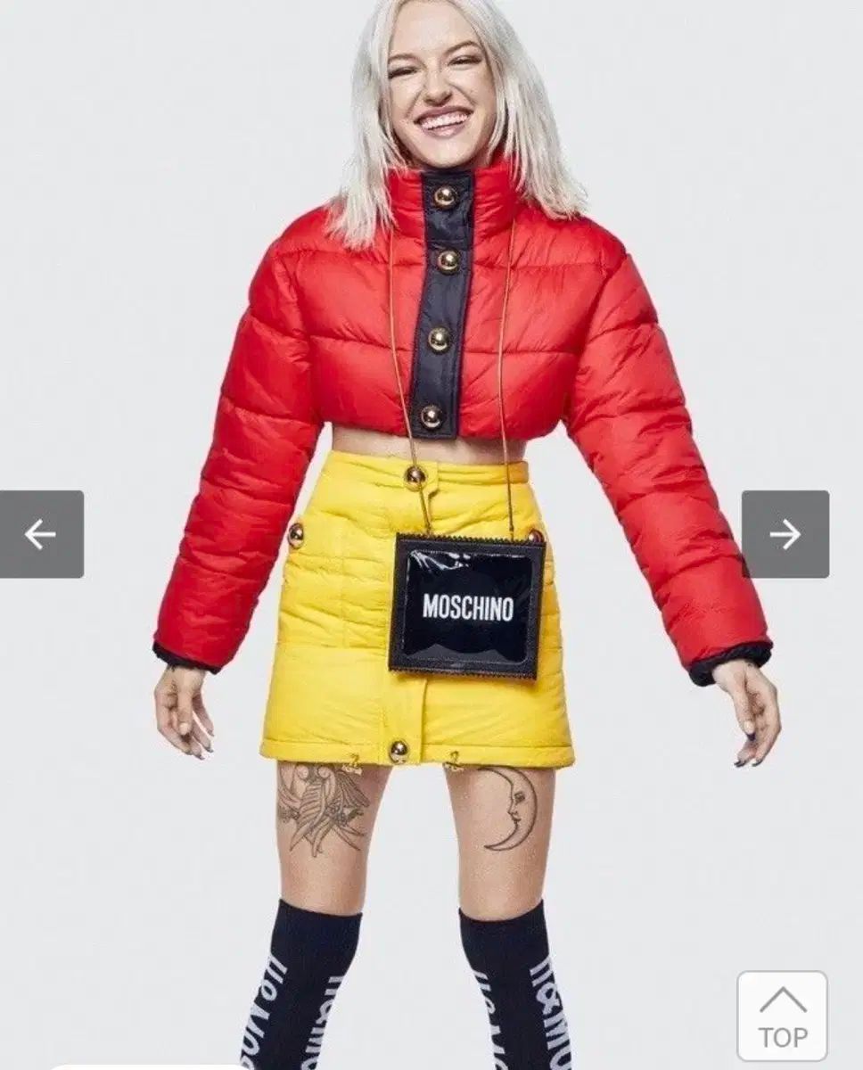 H ＆ M x MOSCHINO クロップド ダウン h&m ダウン