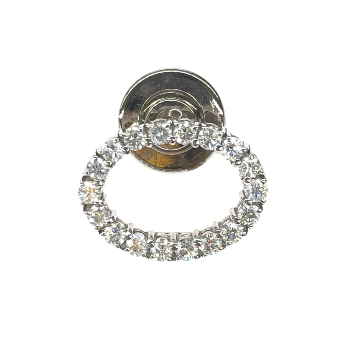MIKIMOTO ミキモト K18ピンブローチ ダイヤ0.53ct/K18WG/総重量