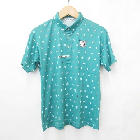 アンパスィ and per se ゴルフ スポーツウエア ポロシャツ 半袖 ボタン