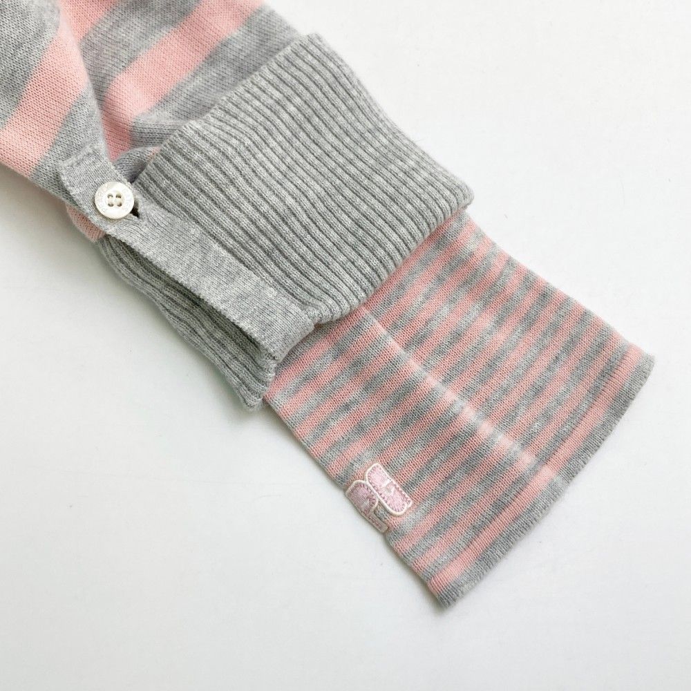 PEARLY GATES パーリーゲイツ ニットセーター ボーダー柄 ピンク系 2