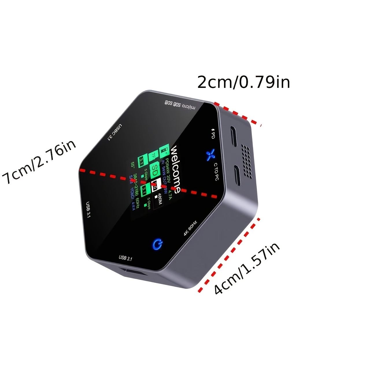 BOLIZMA 8in1 USBドッキングステーション 4Kディスプレイ 100W PD充電