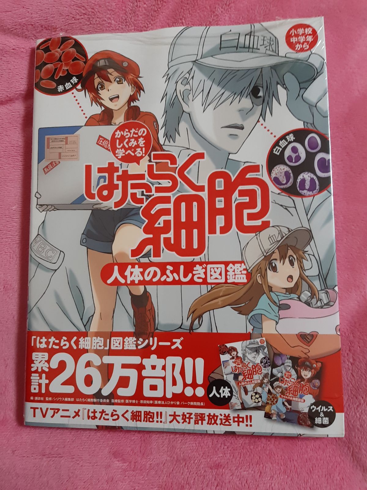 はたらく細胞 絵本 図鑑 2冊セット 人体のふしぎ図鑑 ウイルス細菌図鑑