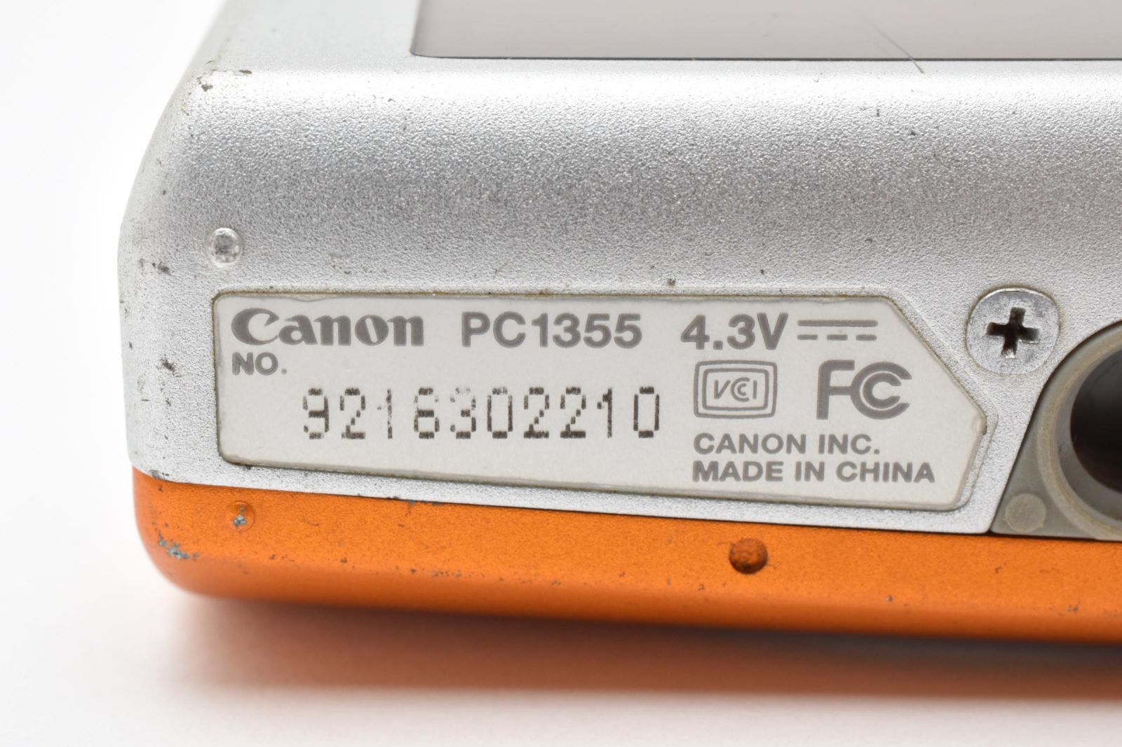 難あり Canon Ixy Digital 110 is オレンジ バッテリー
