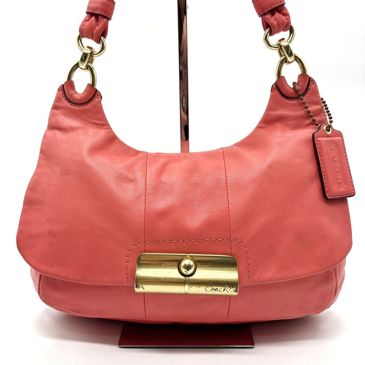 未使用級 コーチ かごバッグ バニティ ショルダーバッグ 2way ゴールド金具 COACH コーチ ショルダーバッグ レディース シグネチャー 2way