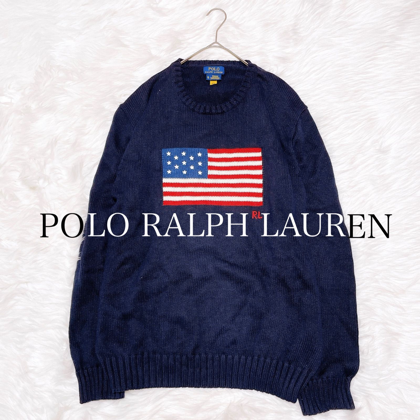 ポロラルフローレン　近年　星条旗 The lconic Flag Sweater ポロラルフローレン 近年 星条旗 The lconic Flag Sweater