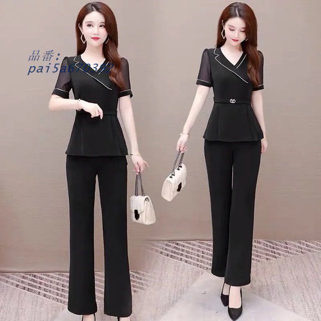 パーティードレス かっこいい パンツドレス セットアップ レディース おしゃれ パンツ 3L ドレス 4L 大きいサイズ 半袖 お呼ばれ 結婚式 5L パンツスーツ pai5a670392