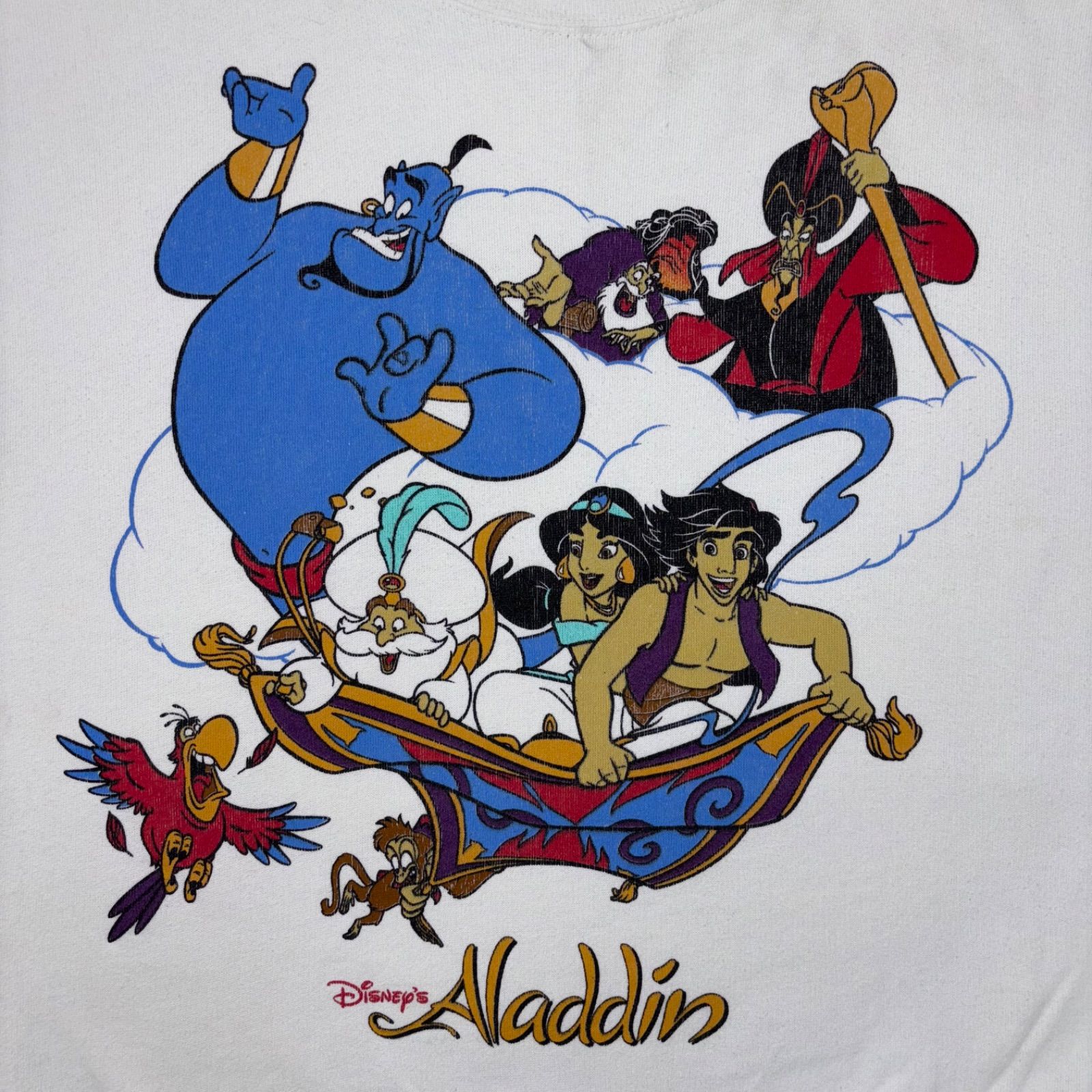 ディズニー　アラジン　スウェット　90s 90'S DISNEY DESIGNS ALADDIN アラジン キャラクタースウェット