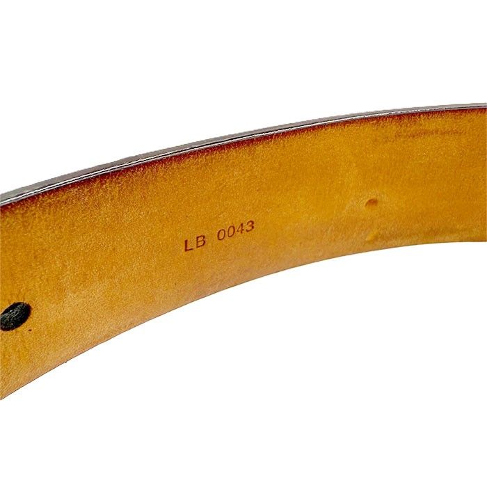  ルイヴィトン LOUIS VUITTON ベルト ダミエ 80 32 メンズ レザー シルバーバックル ベルト 小物