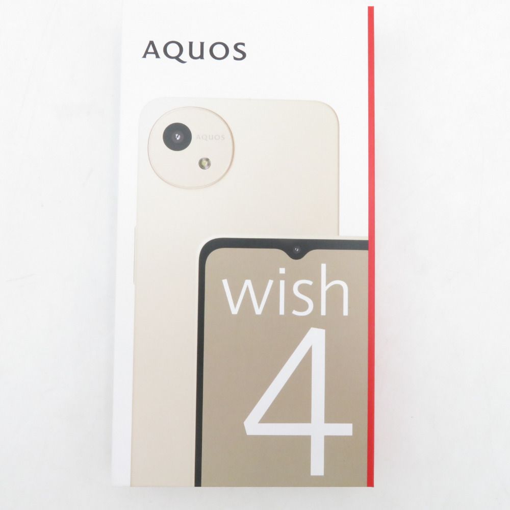 シャープ AQUOS アクオス Androidスマホ SHARP AQUOS wish4 SH-M27 ホワイト W SIMフリー