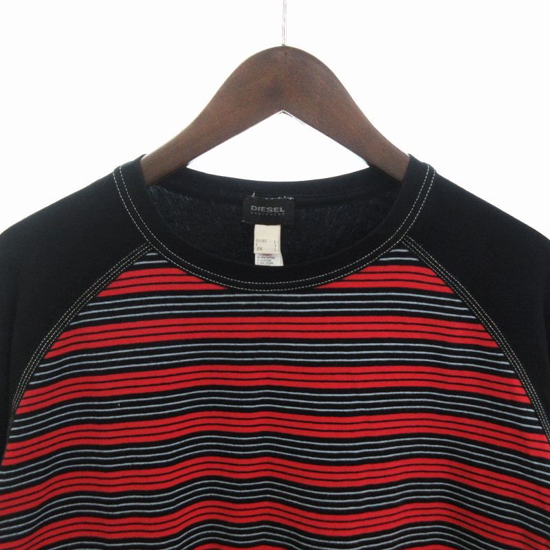 ディーゼル DIESEL ラグラン Tシャツ カットソー 長袖 ボーダー