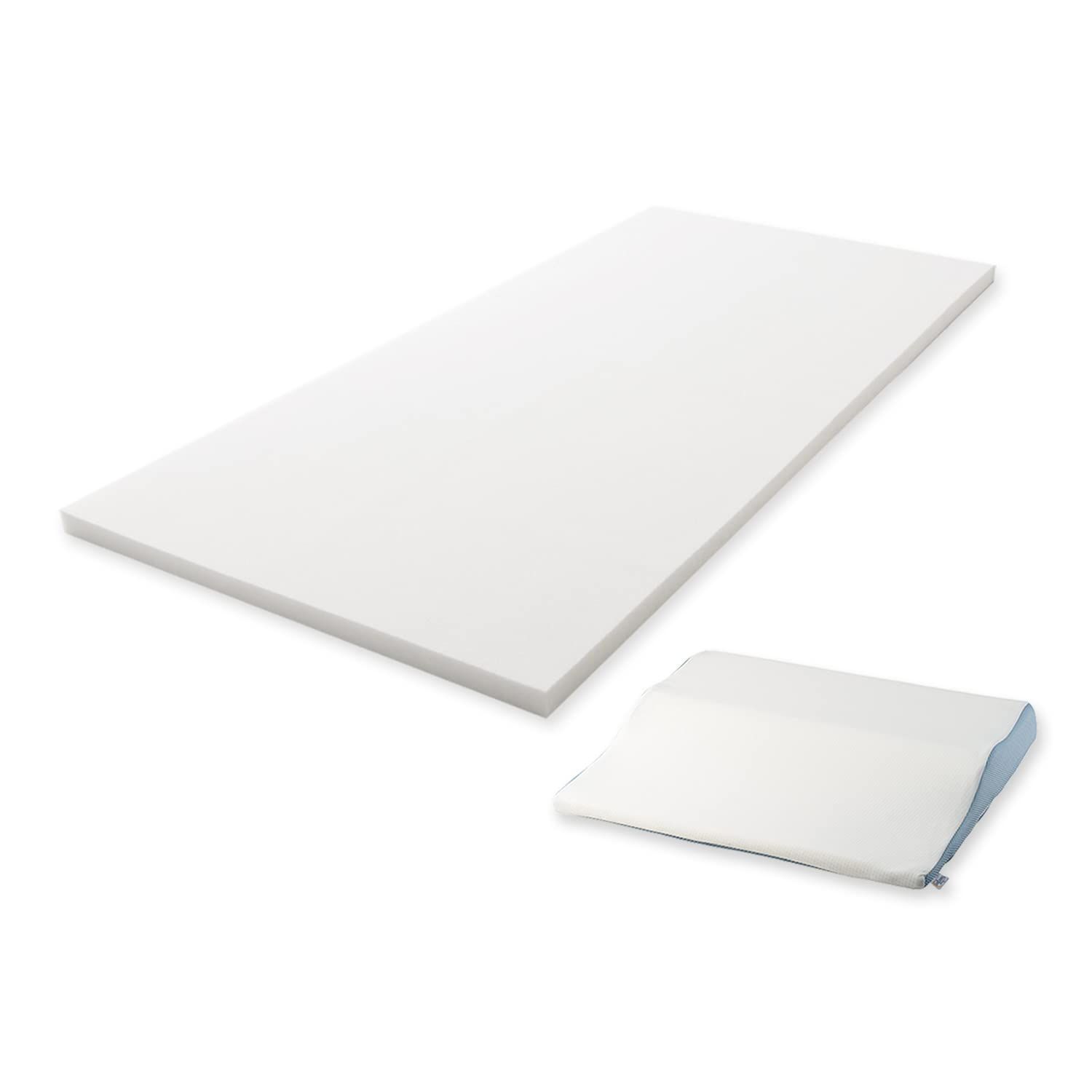 人気商品 抗菌 消臭 日本製 セブンスピローライトセット 快適睡眠 厚さ5㎝ ホワイト シングル 腰痛負担軽減 マットレス 低反発 プレミアケア 睡眠サポート トゥルースリーパー 新生活応援セット ショップジャパン