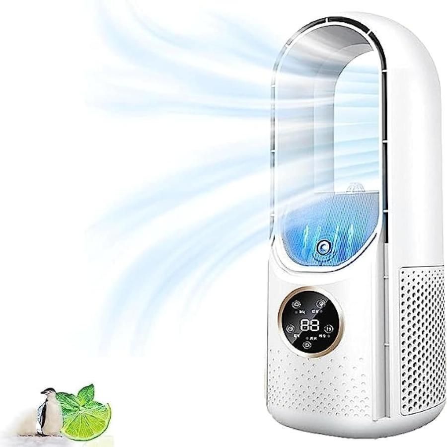 【新品☆大特価】タワーファン 羽なし扇風機 温風 サーキュレーター スリム扇風機 Amazon | Gujunf 扇風機 羽根なし タワーファン【2025猛暑対策