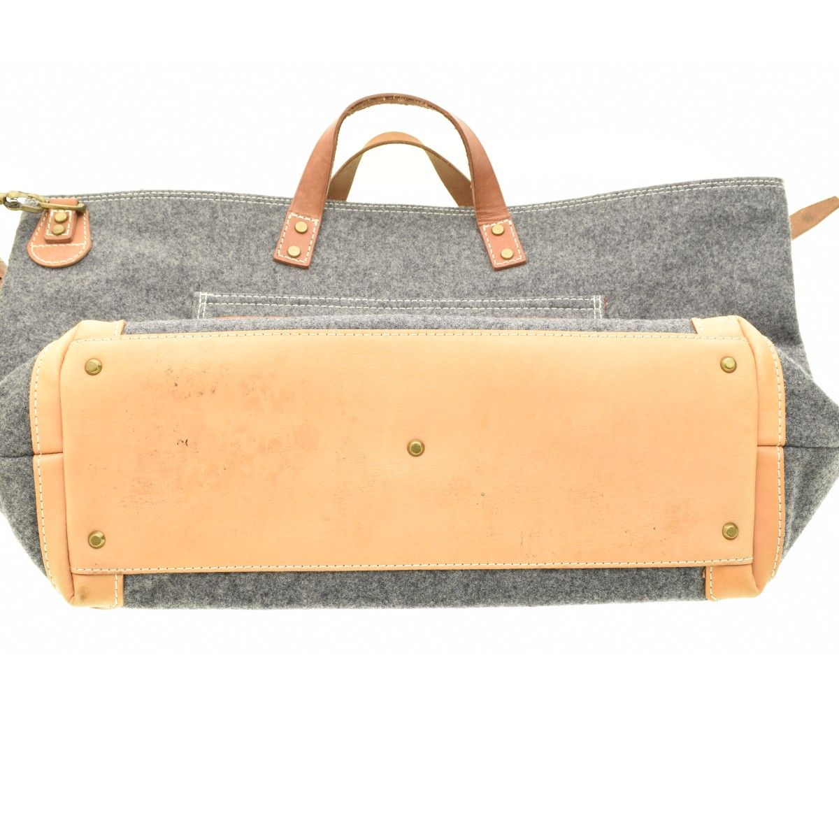 MASTER-PIECE×WOOLRICH】01631 レザー フェルトウール 2WAYトート 