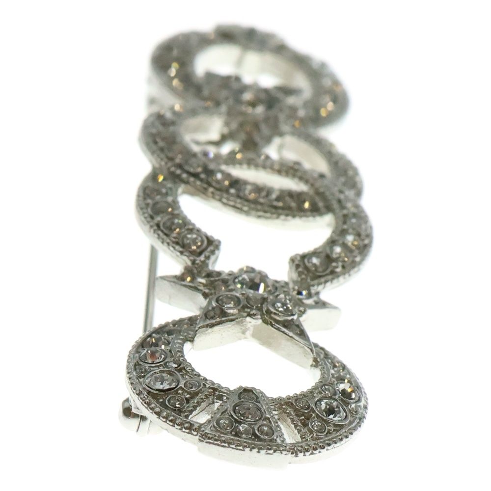 ココマークラインストーンブローチ