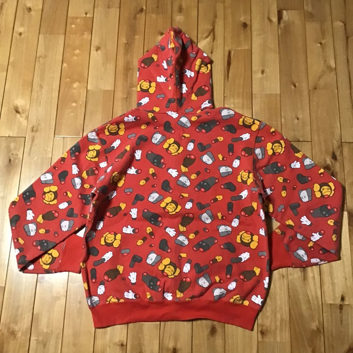 ★Pharrell着用モデル★ KAWS MILO companion パーカー Mサイズ a bathing ape BAPE full zip  hoodie カウズ エイプ ベイプ マイロ