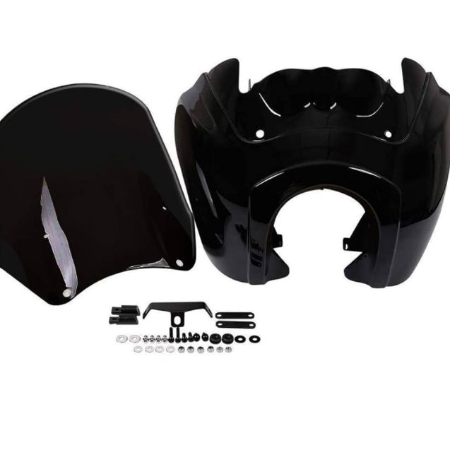 フロントフェアリング 15インチのブラックフロントガラス