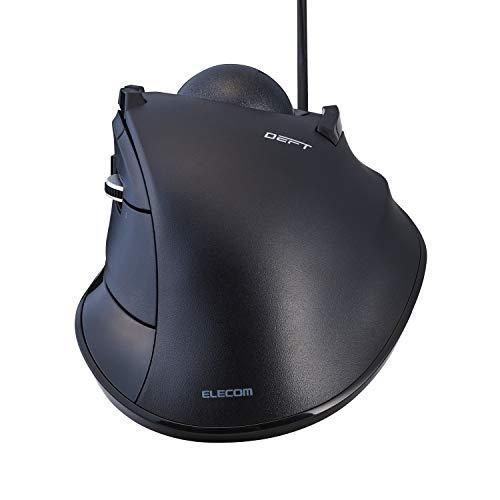 エレコム トラックボールマウス 人差し指 8ボタン チルト機能 有線 ブラック M-DT1URBK CHRISTIANNAURATH_COM_BR