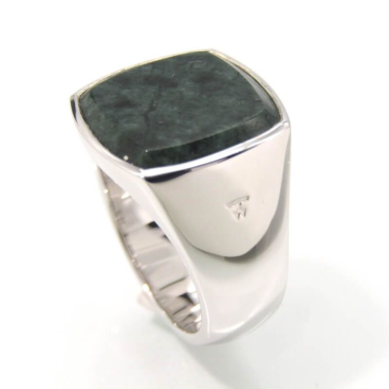 未使用 TOMWOOD トムウッド リング Cushion Green Marble Ring #50 クッション グリーンマーブル SV925  ロジウムメッキ 10号 28008785 - メルカリ